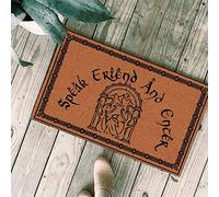 NA Felpudo Entrada casa felpudos Originales Alfombra Habla Amigo y entra Felpudo El señor de los Anillos Regalos Decoracion Hogar