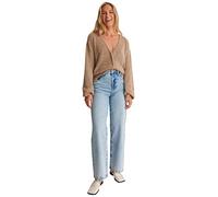 NA-KD Oversized Knitted Cardigan Suéter, Oscuro Beige, XXS para Mujer