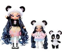 Na Na Na Surprise Family Set de 3: 2 Suaves y 1 Mascota-Juguetes para niños-Familia, muñecas, 12 Accesorios, Ropa removible y 1 Panda de Peluche, Color (MGA Entertainment 575979C3OC)