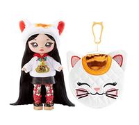 Na! Na! Na! Surprise Glam Serie 2-Liling Luck-Muñeca Inspirada en un Gatito con Pelo Negro y Monedero con Clip en Forma de Animal-para coleccionar-Edad: 5+ años, Color (MGA Entertainment 579274C3)