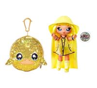 Na Na Na Surprise Muñeca de moda 2 en 1 DARIA DUCKI - Bolso con pompón - Muñeca impermeable con ropa y accesorios. Serie Sparkle - Edad: 5+ años