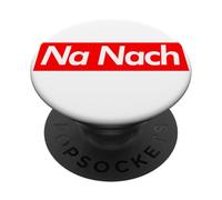 Na Nach Breslov Rabino Nachman Me'Uman Diseño Rojo Moderno PopSockets PopGrip Adhesivo