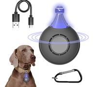 NA Repelente Ultrasonico Mosquitos electrónico Repelente de pulgas garrapatas portátil para Mascotas Repelente garrapatas por ultrasonidos electrónico Gancho para Colgar Recargable USB Perros Gatos