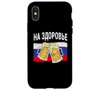Na Sdorowje Funny Russian Toast Cheers Rusia Carcasa para iPhone X/XS