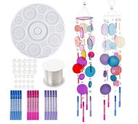 NA Woohome 26 Pz Silicona Moldes de Resina, Mezclado Diamante Resina Epoxi Moldes y Molde Silicona Resina Colgantes de Cristal para Colgantes de Joyería, Fabricación de Llaveros (Estilo 2)