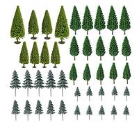 NA Woohome 44 Pz Árboles en Miniatura, Árboles Modelo Mezclados Decoración, Árboles Modelo Árboles de Cedro, Árbol de Navidad Árboles para Modelo en Miniatura para DIY Paisaje