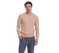 NAADAM The Original Cashmere - Suéter de Cuello Redondo para Hombre, Camello, X-Large