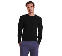 NAADAM The Original Cashmere - Suéter de Cuello Redondo para Hombre, Negro -, X-Large