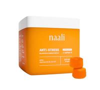 Naali Anti-Stress - Borradores Azafrán, Vitaminas B3, B6, B9, B12 - Reducción del Estrés y Ansiedad, Estable y Energía - 42 Borradores Sin Azafrán, Sabor Mango