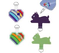 Naapesi 4 Piezas de Parches de Cuerda para Movil, Parches de Repuesto para Teléfono, Parche para Teléfono Correa Movil Cuello Compatible con la Mayoría de Las Carcasas.