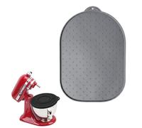 Naapesi Alfombrilla Deslizante de Silicona para KitchenAid 5-8 Qt - 40x27 cm, Base Antideslizante y Fondo Impermeable - Mueve la Batidora sin Levantarla, Protege la Encimera y Fácil de Limpiar