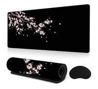 Naapesi Alfombrilla Ratón 900 x 400 mm, Desk Mat, Tapete Escritorio Gaming, Alfombrilla de Ratón con Reposamuñecas, Base Antideslizante, para PC, Oficina