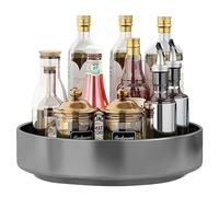 Naapesi Especiero Giratorio para Cocina Baño, 26cm Especiero Organizador Cocina, Organizador de Armario Giratorio, Giratorio Estante para Condimentos Botellas Latas Cosmético