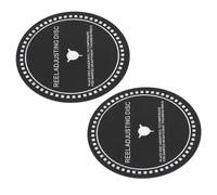 Nab HUB Adaptador Espaciador 82 Mm de Diámetro Disco de Ajuste de Carrete de Repuesto Paquete de 2 para Grabadoras de Cinta de Carrete (1,2 mm)