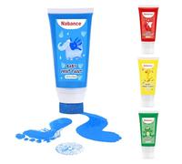 Nabance Huellas Bebe Recien Nacido Con Esponjosa, 50ml Tinta para Huellas Bebe No Tóxico y Lavable, Ideal Para Huellas de Manos y Pies de Bebés, Regalos Originales Para Bebes Recien Nacidos - Azul