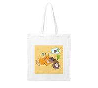 NABEAR Bolsa de compras de lona con diseño de ardilla y semillas de girasol, reutilizable, respetuosa con el medio ambiente, con bolsa de hombro impresa para mujer