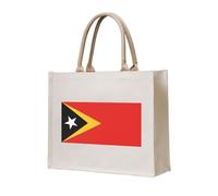 NABEAR Bolsa de transporte de lona de la República Democrática de Timor-Leste - Bolsa de compras reutilizable ecológica, bolsa de hombro para mujer