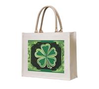 NABEAR Happy St Patrick's Day - Bolsa de transporte de lona ecológica, reutilizable, bolsa de hombro para mujer