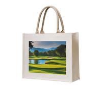 NABEAR Hermosa bolsa de transporte de lona para campo de golf, bolsa de compras reutilizable ecológica, bolsa de hombro para mujer