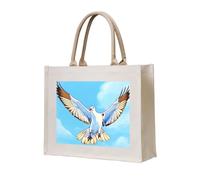 NABEAR Seagulls In Flight - Bolsa de transporte de lona ecológica, reutilizable, bolsa de hombro para mujer