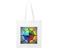 NABEAR Shine In All Directions - Bolsa de compras de lona, reutilizable, respetuosa con el medio ambiente, con estampado para mujer