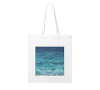 NABEAR The Deep Blue Sea - Bolsa de la compra de lona, reutilizable, respetuosa con el medio ambiente, con estampado para mujer