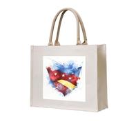 NABEAR The Star-Spangled Banner - Bolsa de transporte de lona ecológica, reutilizable, bolsa de hombro para mujer
