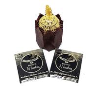 Nabeel Perfumes Al Bashiq Oudh Bakhoor - Ladrillos de incienso 2 cajas x 9 piezas cada una con quemador árabe Bakhoor | Perfecto para tiempo de oración | Relájate y medita | Receta tradicional hecha a