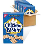 Nabisco Chicken in a Biskit Baked Snack Crackers, Original, 7.5 Ounce Box (Pack of 6)