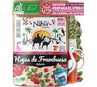 Nabür - 200 gr Hojas de Frambuesa orgánica para la preparación al final del embarazo y el parto, Menstruaciones dolorosas y Menopausia.