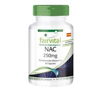 NAC 250mg - N-Acetil-Cisteína - Aminoácido - 90 Cápsulas - Calidad Alemana