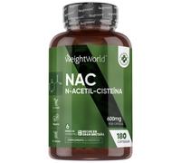 NAC 600 mg 180 Cápsulas - Aminoácido para el Sistema Inmune y Mejora del Rendimiento Deportivo