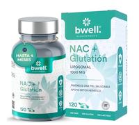 NAC 600mg + Glutation 500 Antioxidante y Detoxificante Natural L-Glutatión Reducido 98% Antienvejecimiento y Apoyo Hepático Sin Gluten ni GMO 120 Cápsulas | BWELL SUPPLEMENTS