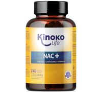NAC N-Acetil-Cisteína 600mg 240 Capsulas con Vitamina D. Con 300 mg por Cápsula. Salud Inmunologica. Potenciador del Glutation, Antioxidante Natural. No-GMO, Sin Lactosa, Sin Gluten