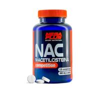 NAC N-acetil-cisteina 600mg - MEGA PLUS - Aminoácidos esenciales y antioxidantes - Cápsulas con N-acetilcisteina, L-teanina, glicina y resveratrol NAD - Sistema inmunológico - 120 cápsulas - 164017