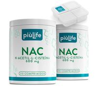 NAC n-acetil-cisteina 600mg PiùLife, 420 Comprimidos | 1 al Día, 14 Meses de Suministro, Síntesis de Glutation, Antioxidante, N Acetilcisteina Defensas Inmunitarias Adultos