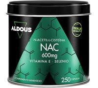 NAC N-Acetil-Cisteina 600mg -250 Cápsulas - Vitamina E y Selenio (+8 meses)