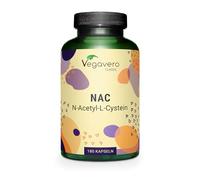 NAC Vegavero | 600 mg N-Acetil-Cisteina | Antioxidante Potente + Aumento de Glutation | Inmunidad y Antiedad | Sin Aditivos | Vegano | 180 Cápsulas