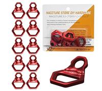 NACETURE Gancho de anclaje de amarre para motocicleta, de acero inoxidable resistente, paquete de 10 - Anillos de correa de amarre para motocicleta, accesorios para camión, cámper, remolque, camioneta