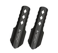 NACETURE Pala de Aluminio Ultraligera para mochileros, pequeña Multiherramienta con diseño de Mango más Largo, Esencial para Senderismo, Camping y Bolsas de Supervivencia (Negro, Paquete de 2
