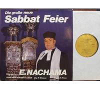 NACHAMA, E. / Die große neue Sabbat Feier / klassische Gebetsgesänge des jüdischen Gottesdienstes / Klapp-Bildhülle / TELDEC # 66.21219-01-1 / Deutsche Pressung / 12" Vinyl Langspiel Schallplatte / Oberkantor E. NACHAMA / BERLINER KONZERT CHOR Ltg: F. Weisse / Orgel: H. Foss