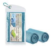 NACHLYNN Juego de toallas refrescantes de 2 unidades, 100 x 30 cm, de microfibra, toalla refrescante para fitness, deporte, viaje, yoga - Frío como el hielo
