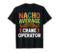 Nacho Average Crane Operator Sombrero Beard Cinco de Mayo Camiseta