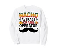 Nacho Average Crane Operator Sombrero Beard Cinco de Mayo Sudadera