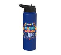 Nacho Average Realtor Funny Real Estate Agent Stainless Steel Insulated Water Bottle