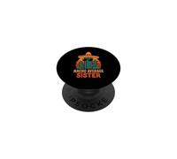 Nacho Average Sister Funny Sisters Cumpleaños Mujeres Niñas PopSockets PopGrip Adhesivo