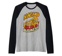 Nacho Negocios Nachos Fiesta Mexicana Tacos México Camiseta Manga Raglan