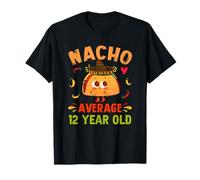 Nacho Promedio 12 Años De Edad Divertido Lindo 12th Cumpleaños Taco Boy Camiseta