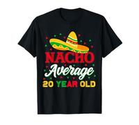 Nacho Promedio 20 Años Escuadrón de 20 Cumpleaños del Cinco de Mayo Camiseta