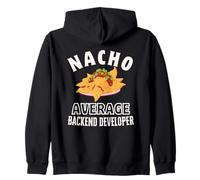 Nacho Promedio Backend Desarrollador Divertido Cinco de Mayo Divertido Sudadera con Capucha
